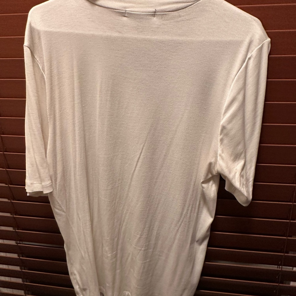 Ambiance White Crisscross V-Neck Top - Picture 4 of 5